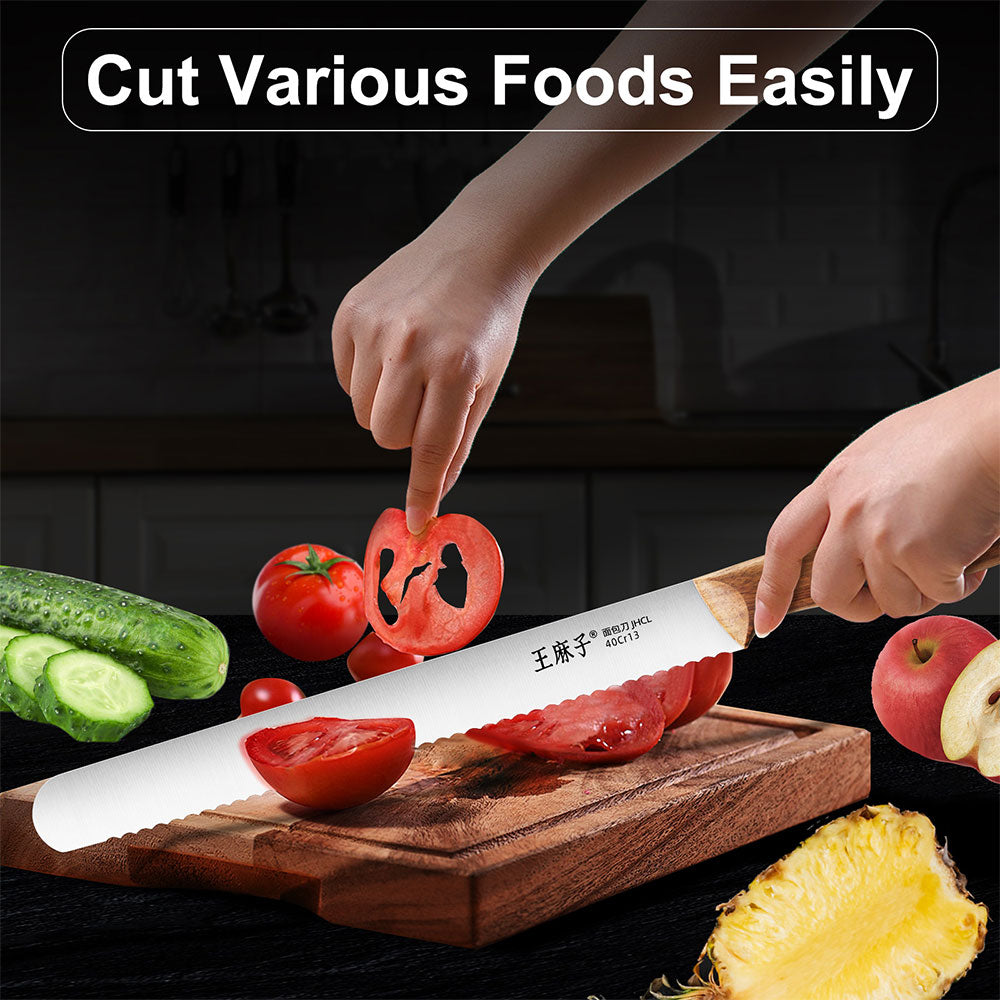 Whether you're chopping, slicing, or dicing, this knife enhances your culinary experience, making food prep faster and more enjoyable.Its durable construction guarantees long-lasting performance, while the sleek, rust-resistant finish keeps the knife looking pristine. Designed for comfort and control, the ergonomic handle provides a secure grip, allowing you to work with confidence and ease. Whether you're a professional chef or a passionate home cook, this knife is an essential tool that combines performan