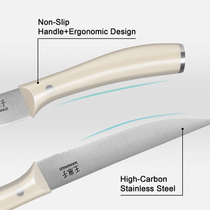 WANGMAZI Premium Steak Knife Set-4pcs