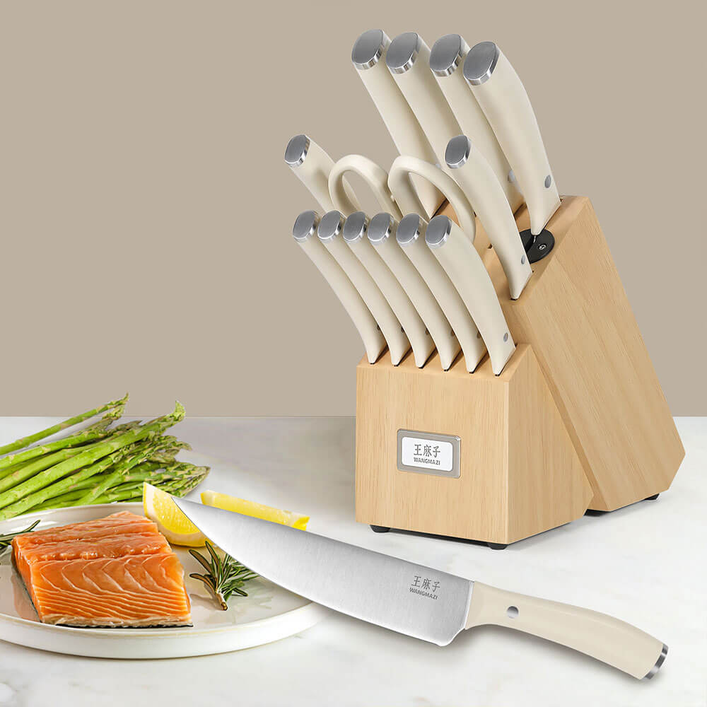 Experience the perfect balance of hardness and durability with our professional knife set, designed to maintain razor-sharp edges and deliver long-lasting performance that stands the test of time.