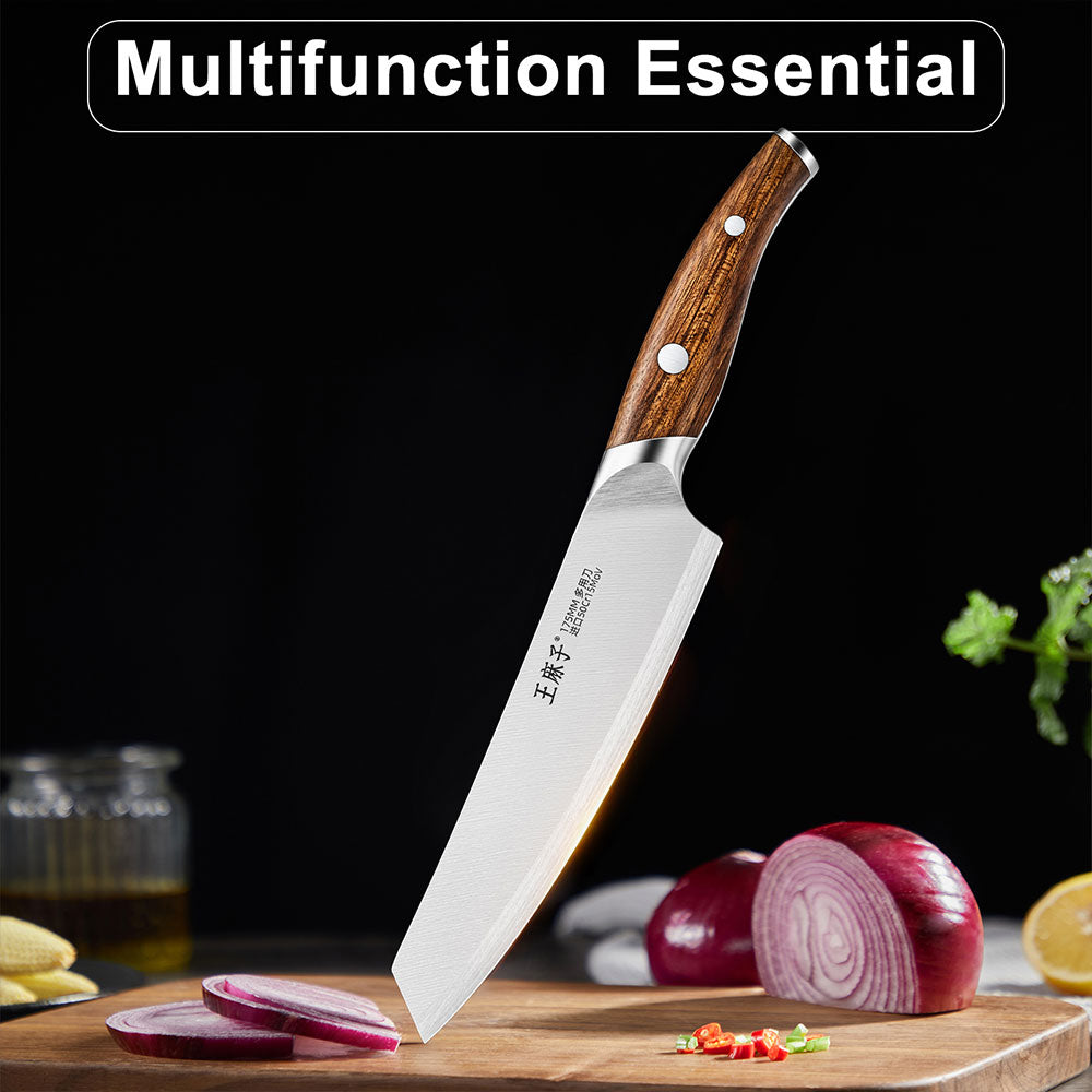 This multifunctional essential is a must-have for every kitchen. Perfect for a wide range of tasks—from slicing and dicing to chopping and mincing—it delivers reliable performance for both everyday cooking and more complex preparations.